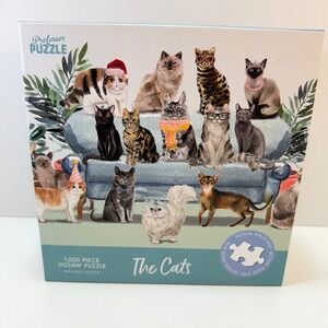 Professor Puzzle The Cats Jigsaw Puzzle 1000 Piece Multicolor Feline Poster